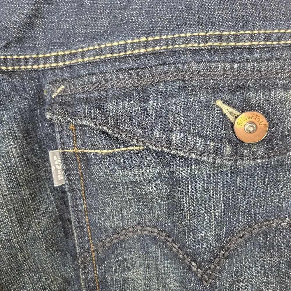 Levi's SilverTab Denim‎ Shorts Mens 40 Baggy Jorts Y2K 90s Streetwear Blue Wash